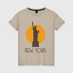 Женская футболка Город Нью-Йорк
