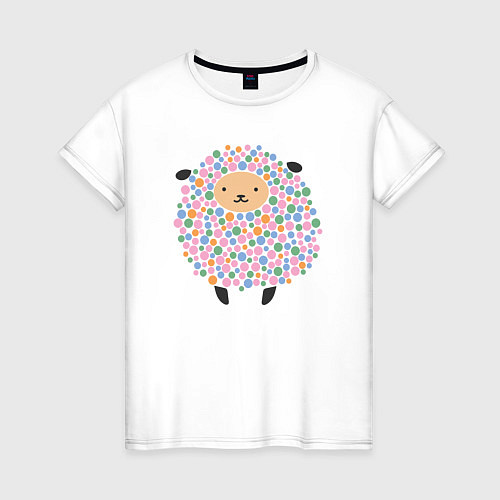 Женская футболка Милая овечка / Белый – фото 1