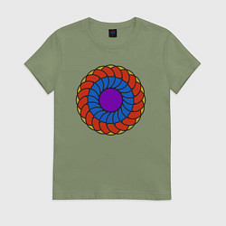 Женская футболка Колесо геометрии