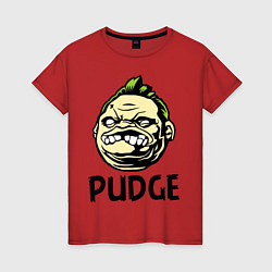 Женская футболка Pudge Face