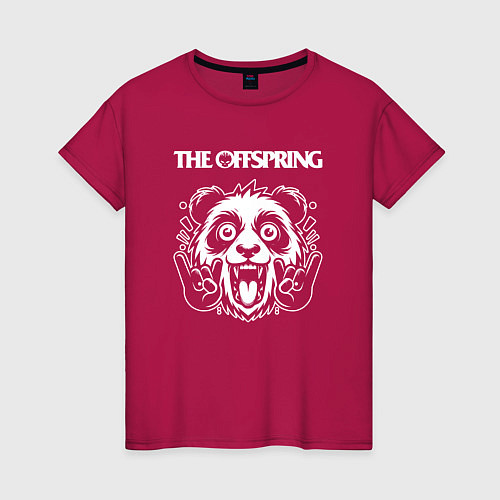 Женская футболка The Offspring rock panda / Маджента – фото 1