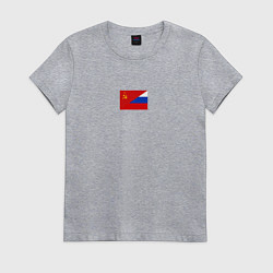 Женская футболка Россия символ минимализм