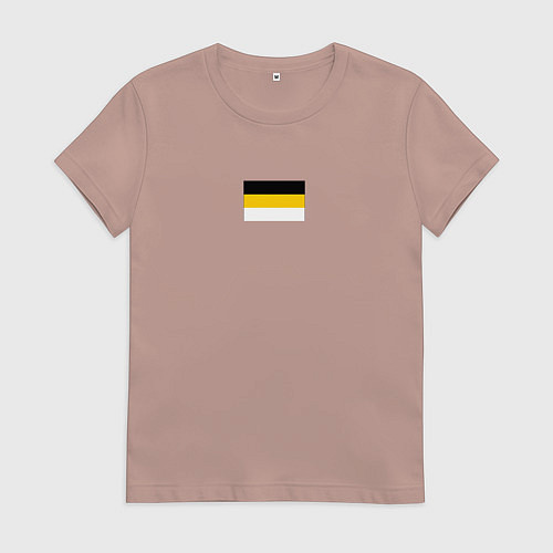 Женская футболка Rus empire minimalism / Пыльно-розовый – фото 1