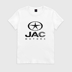 Футболка хлопковая женская Jac - logo, цвет: белый