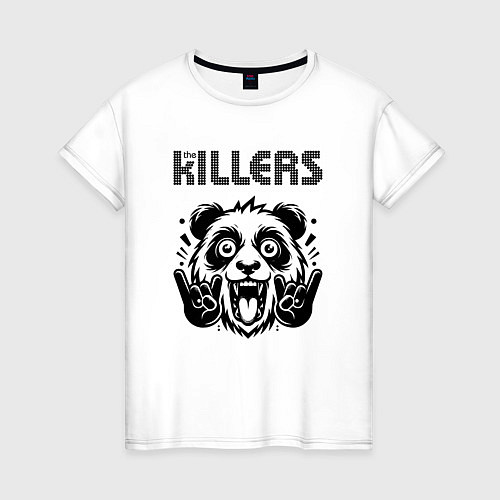 Женская футболка The Killers - rock panda / Белый – фото 1