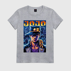Женская футболка Jojo - Jotaro Kujo ai art