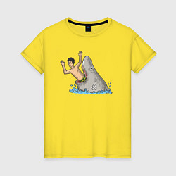 Женская футболка Остерегайся акул