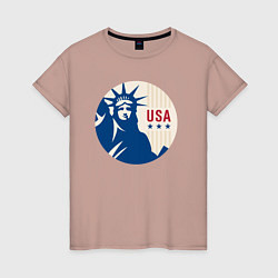 Женская футболка Liberty USA