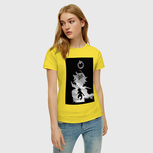Женская футболка Семь смертных грехов Мелиодас / Желтый – фото 3