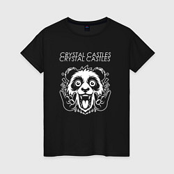 Женская футболка Crystal Castles rock panda