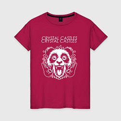 Женская футболка Crystal Castles rock panda