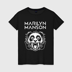 Женская футболка Marilyn Manson rock panda