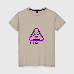 Женская футболка UAC фиолетовый