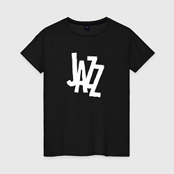 Женская футболка Jazz retro in white