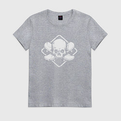 Женская футболка Skater death