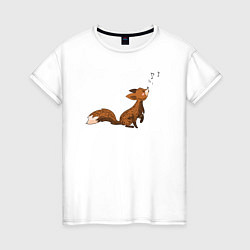 Женская футболка Music fox