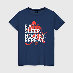 Женская футболка День хоккеиста