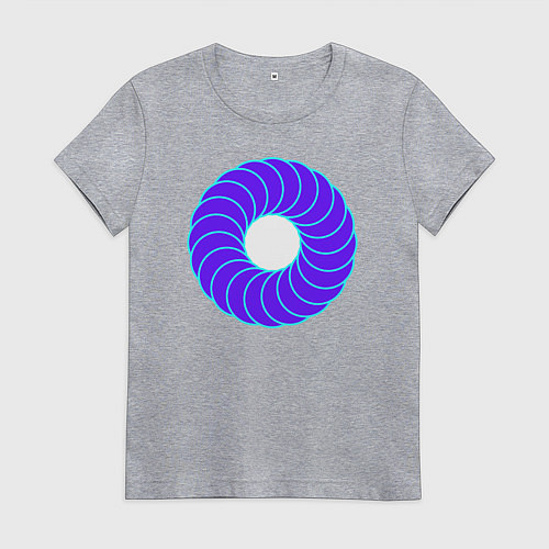 Женская футболка Фиолетовая баранка / Меланж – фото 1