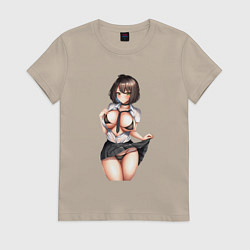 Женская футболка Ахегао секси герл