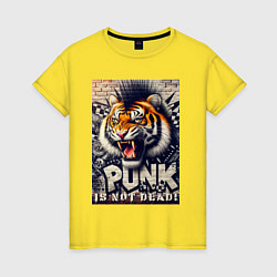 Женская футболка Cool tiger - punks not dead