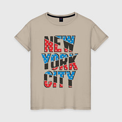 Женская футболка Америка Нью-Йорк