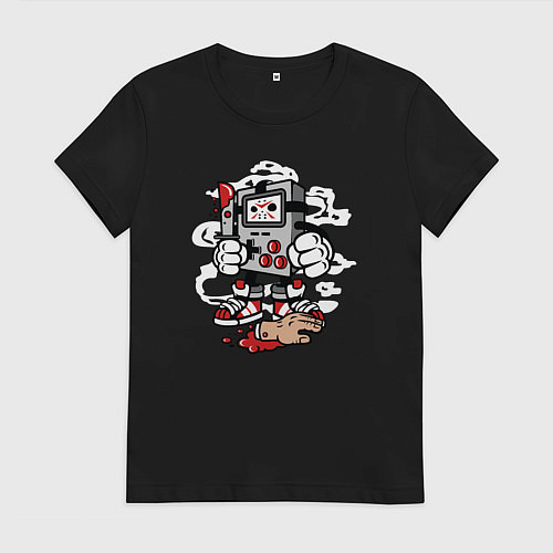 Женская футболка Тетрис убийца / Черный – фото 1