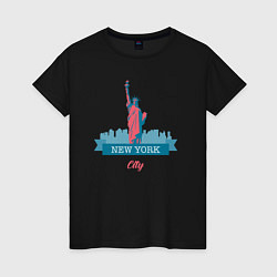 Женская футболка Статуя Свободы в Нью-Йорке