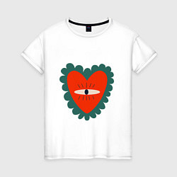 Женская футболка Эзотерическое сердце