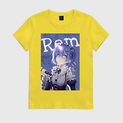 Женская футболка Рем близняшка горничная