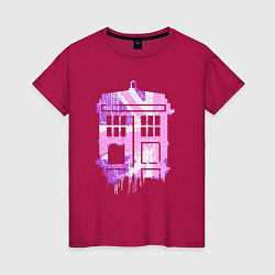 Женская футболка Pink tardis