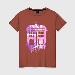 Женская футболка Pink tardis