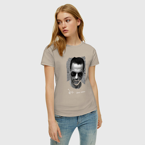 Женская футболка Depeche Mode - Dave Gahan face / Миндальный – фото 3