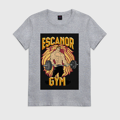 Женская футболка Эсканор грех гордыни gym / Меланж – фото 1