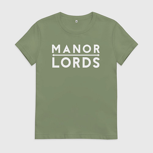 Женская футболка Manor lords logo / Авокадо – фото 1