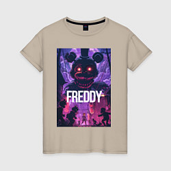 Женская футболка Freddy - мишка Фредди