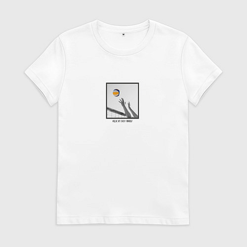 Женская футболка Every moment - волейбол / Белый – фото 1