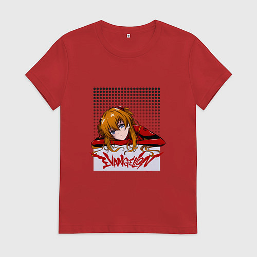 Женская футболка Аска Евангелион / Красный – фото 1