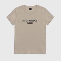 Женская футболка Avos nebos
