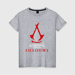 Женская футболка Assassins creed shadows logo