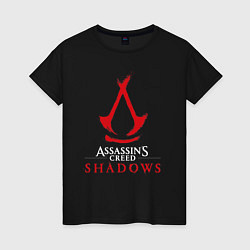 Женская футболка Assassins creed shadows logo