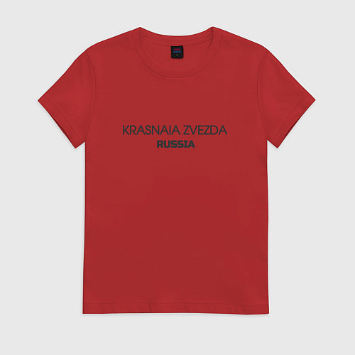 Женская футболка Krasnaia zvezda / Красный – фото 1