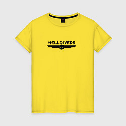 Женская футболка Helldivers Logo