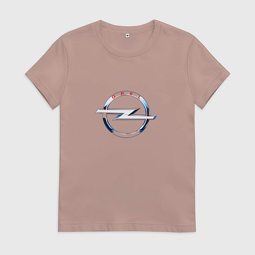 Женская футболка Opel авто спорт / Пыльно-розовый – фото 1