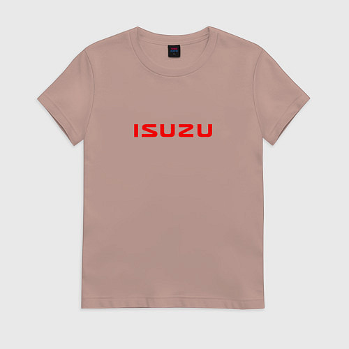 Женская футболка Isuzu avto sport / Пыльно-розовый – фото 1