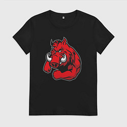 Женская футболка Дикий кабанчик