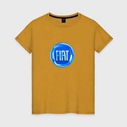 Женская футболка FIAT logo blue