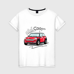 Женская футболка Mini Cooper