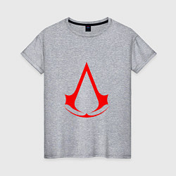 Женская футболка Red logo of assassins