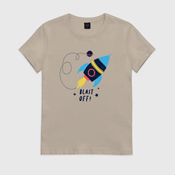 Женская футболка Взлетаем