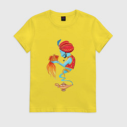 Женская футболка Джинн и золотая рыбка